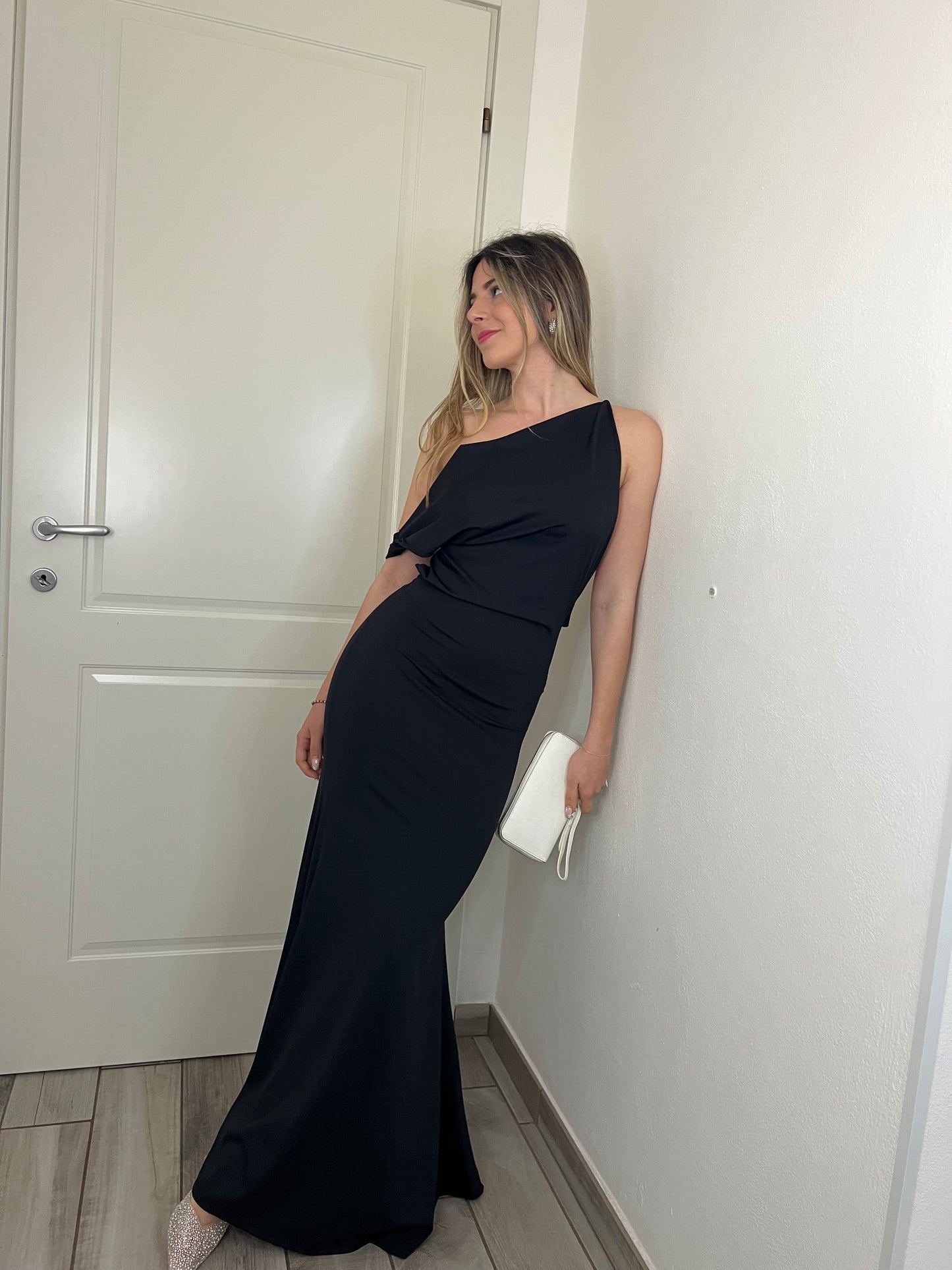 Dress lungo black carpet
