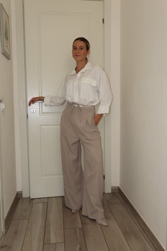 Pantalone palazzo nirvana con cinturino
