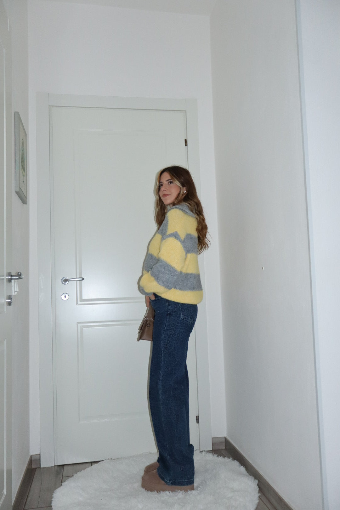 Maglioncino cardigan lana con zip