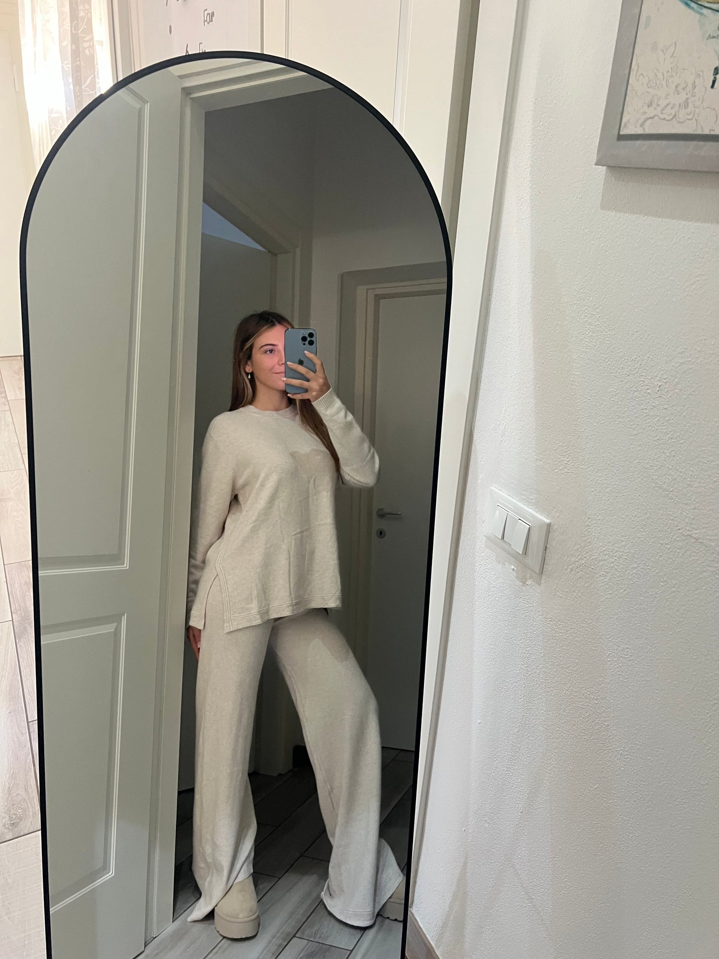 Coordinato caldo cortina beige