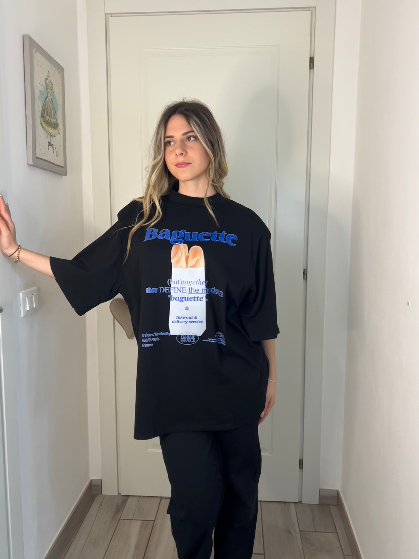 Maglia baguette nera