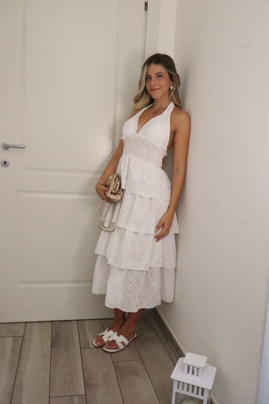 Maxi dress sangallo scollo V 2.0