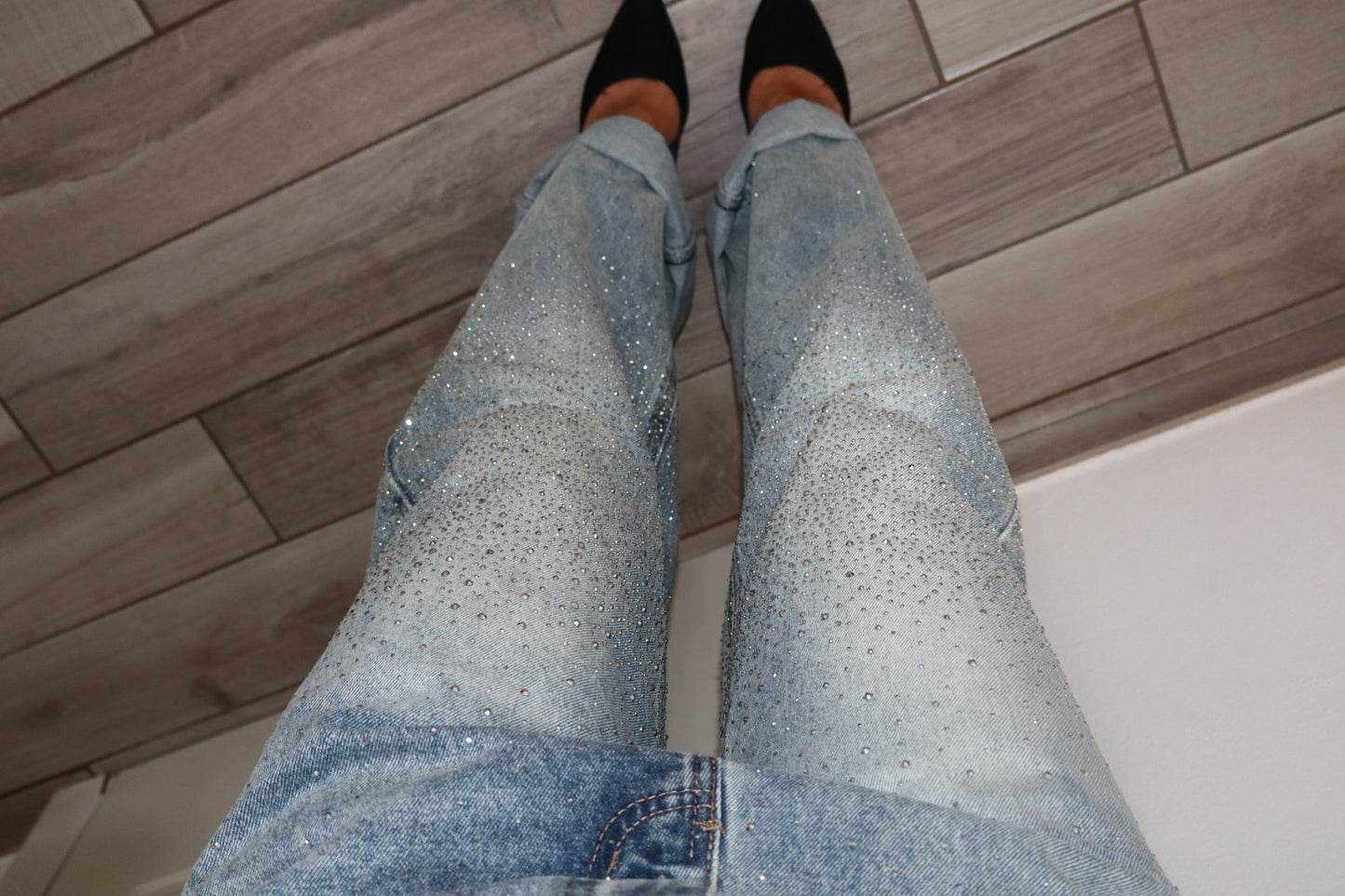 Jeans crystal palazzo