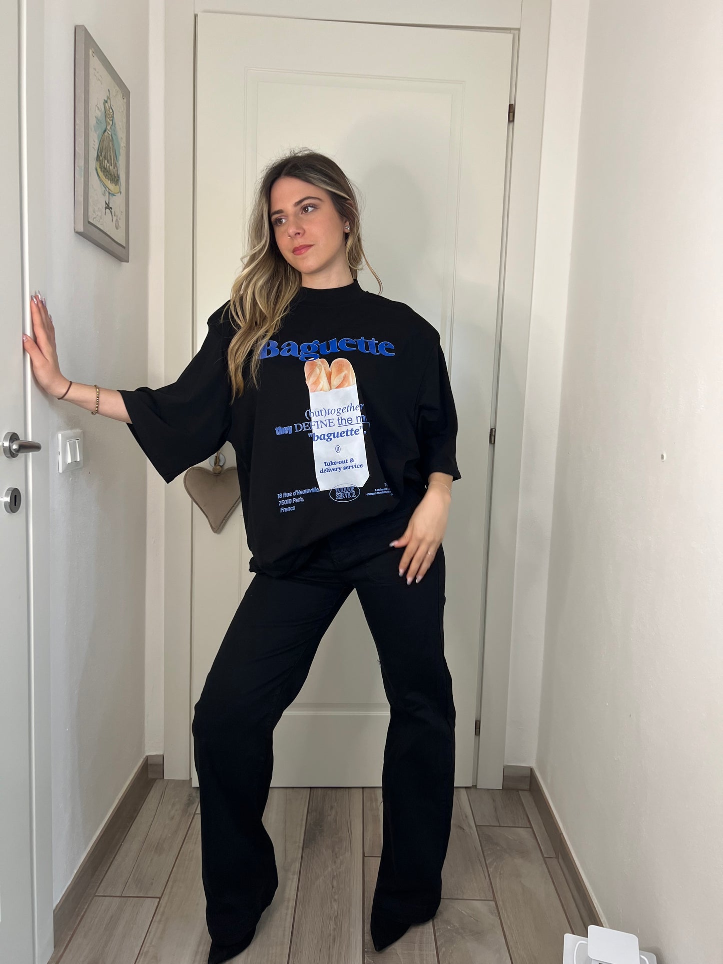 Maglia baguette nera
