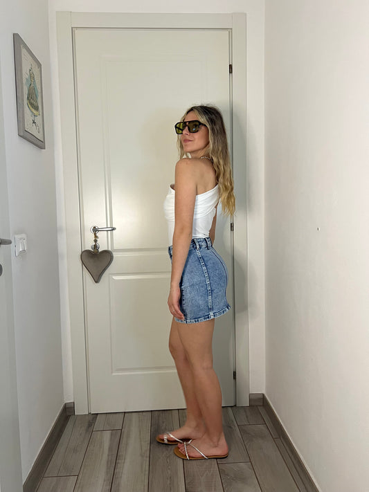 Body asimmetrico dettaglio white