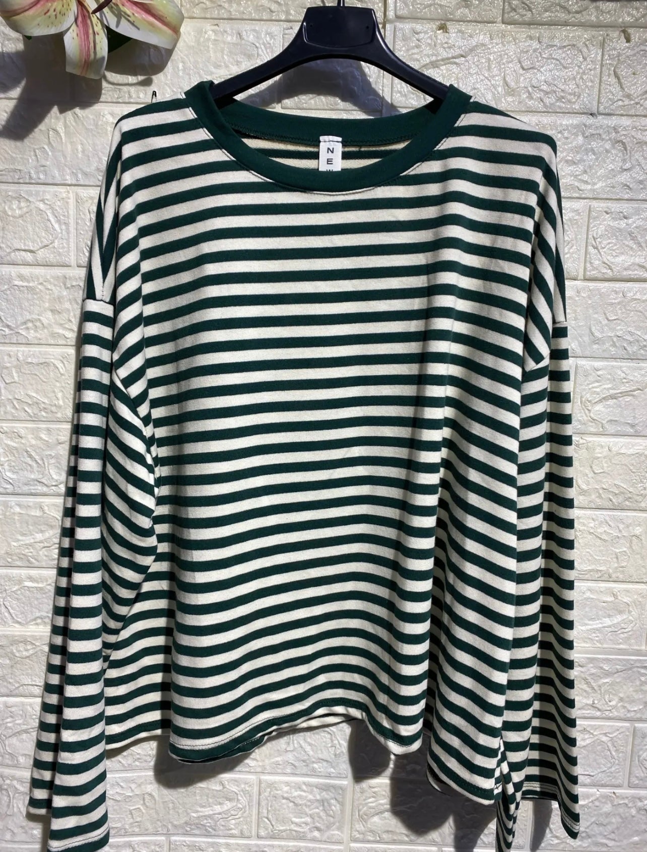 T-shirt righe calda viscosa